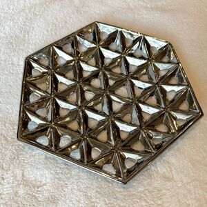 Shiny Silver Decorative Tray
